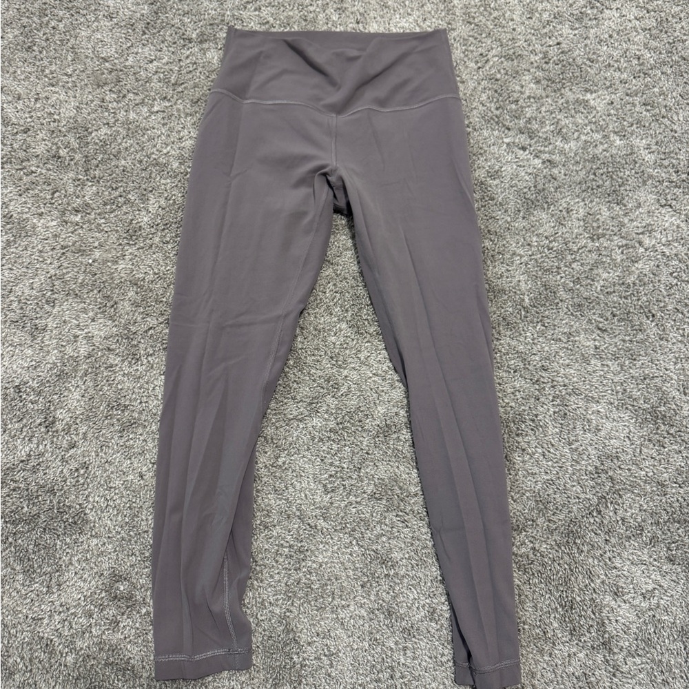 Gray/purple lululemon align size 8 Leggings